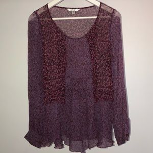 4/$25 BUNDLE ITEM CABI | sheer blouse | S